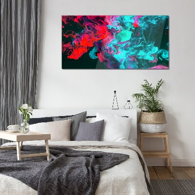 The colors of emotions in motion Glass Print