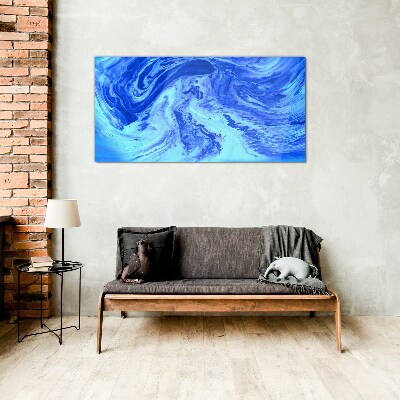Ocean eddies Glass Print