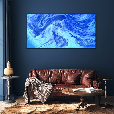 Ocean eddies Glass Print