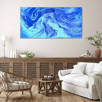 Abstract sea waves Glass Print