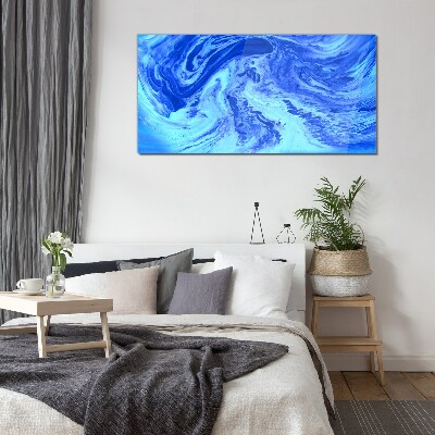Ocean eddies Glass Print