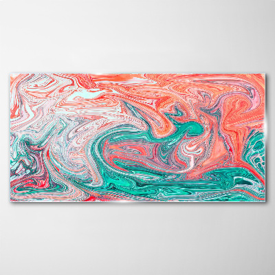 Colorful swirls of abstraction Glass Print