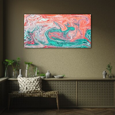 Colorful swirls of abstraction Glass Print