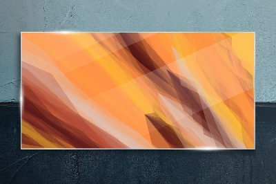 Abstract Warm Shades Glass Print