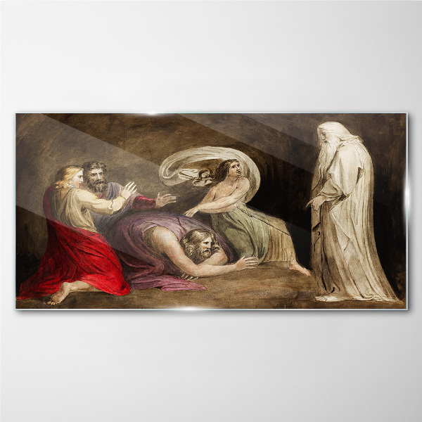 A ghost in the face of tragedy Glass Wall Art