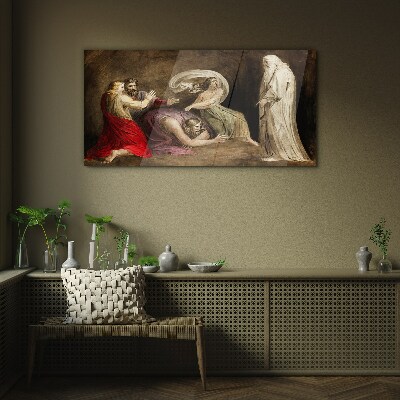 A ghost in the face of tragedy Glass Wall Art