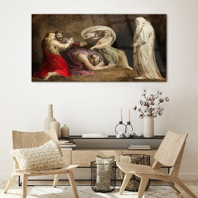 A ghost in the face of tragedy Glass Wall Art