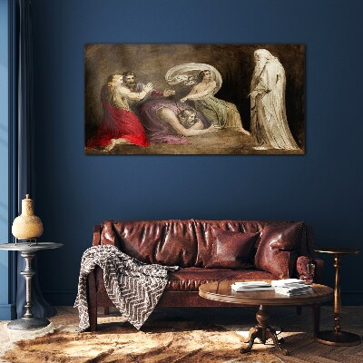 A ghost in the face of tragedy Glass Wall Art