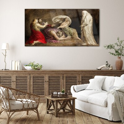 A ghost in the face of tragedy Glass Wall Art
