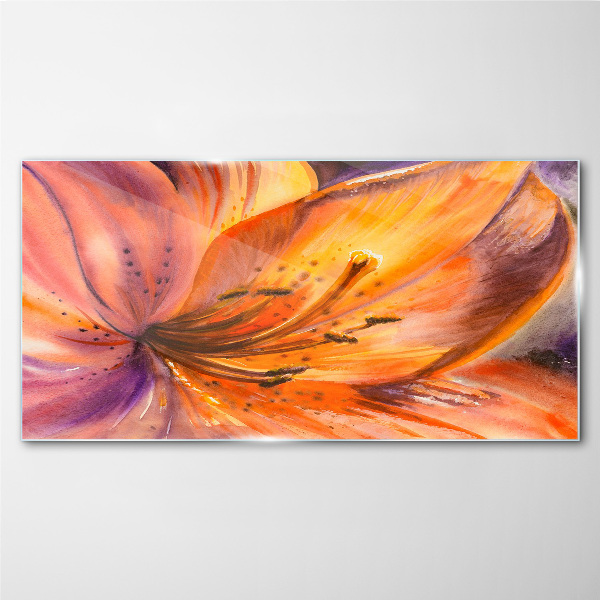 Floral rapture Glass Wall Art