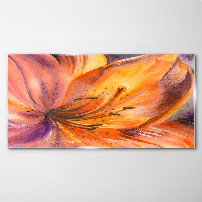 Floral rapture Glass Wall Art