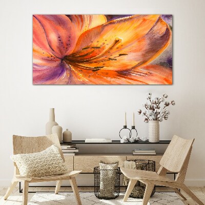 Floral rapture Glass Wall Art