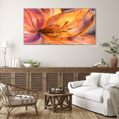 Floral rapture Glass Wall Art