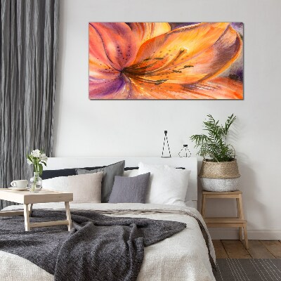 Floral rapture Glass Wall Art