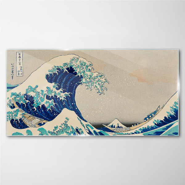 The Great Wave off Kanagawa Glass Wall Art