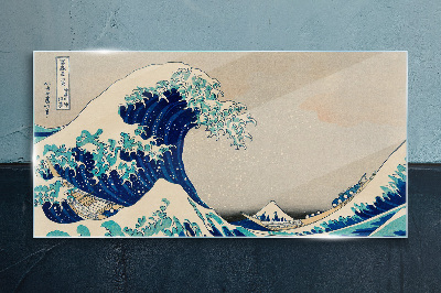 The Great Wave off Kanagawa Glass Wall Art
