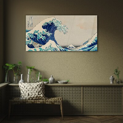 The Great Wave off Kanagawa Glass Wall Art