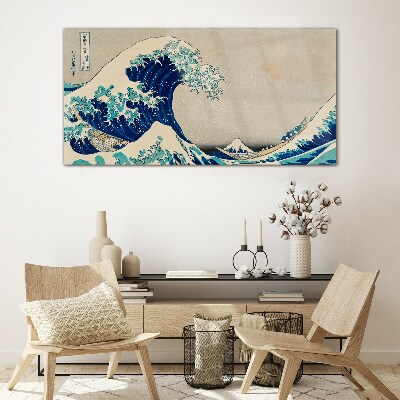 The Great Wave off Kanagawa Glass Wall Art