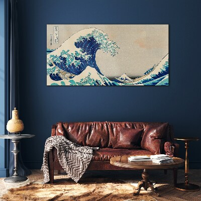 The Great Wave off Kanagawa Glass Wall Art