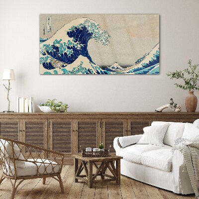 The Great Wave off Kanagawa Glass Wall Art