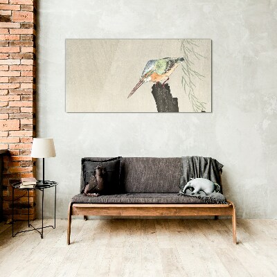 Golden Tern in Nature Glass Wall Art