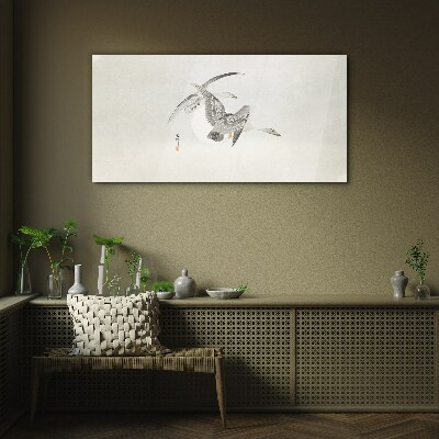 Flight of the Wild Geese Glass Wall Art