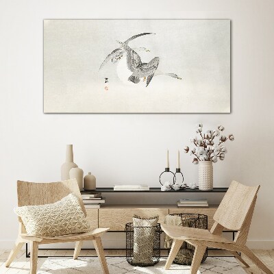 Flight of the Wild Geese Glass Wall Art
