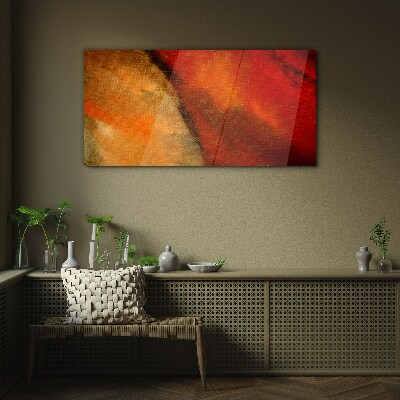 Awakening of colors Glass Print