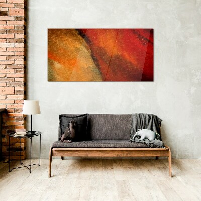 Awakening of colors Glass Print