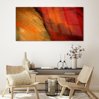 Awakening of colors Glass Print