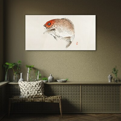 Fish in delicate shades Glass Wall Art