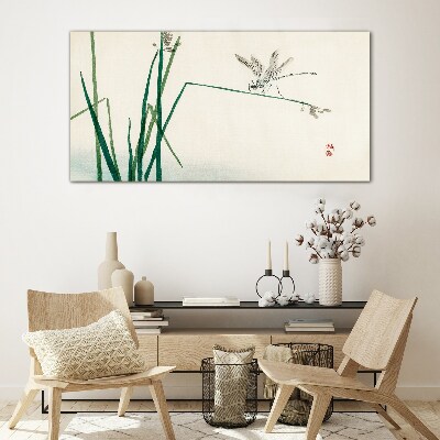 The delicacy of nature with a butterfly Glass Wall Art