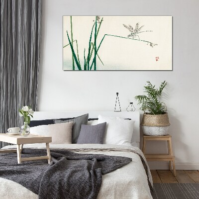 Branch insect Glass Wall Art