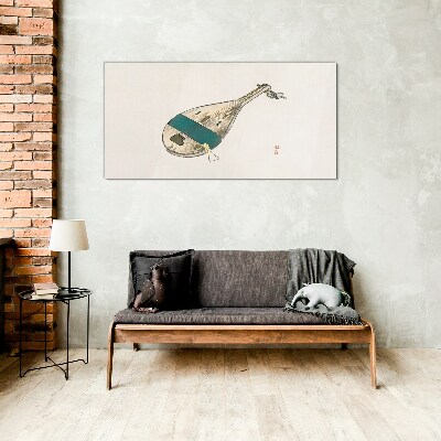 A musical instrument from China Glass Wall Art