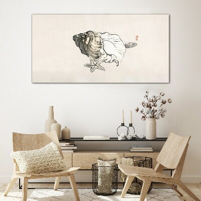 Sea star shell Glass Wall Art