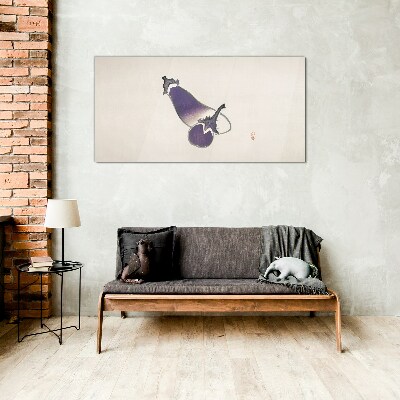 The elegance of vegetables in a minimalist style Glass Print
