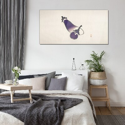 The elegance of vegetables in a minimalist style Glass Print