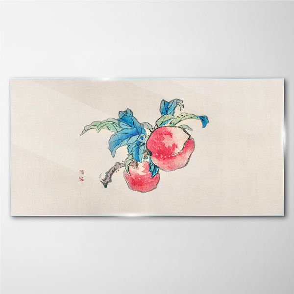 Fruits leaves Glass Print