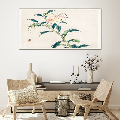Floral elegance Glass Print