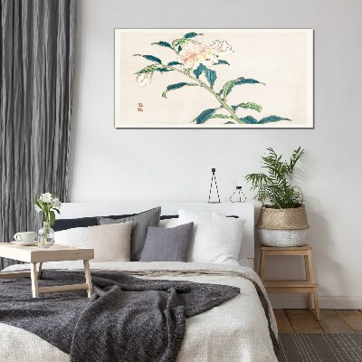 Floral elegance Glass Print