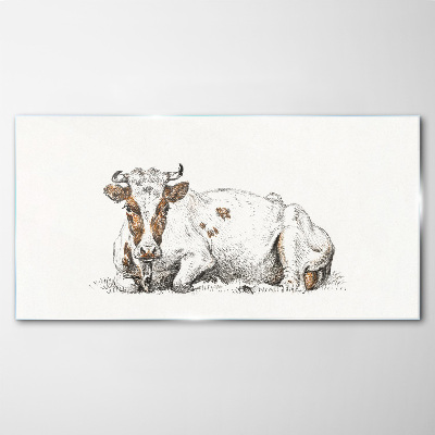 Animal cow Glass Print