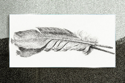 Drawing pen Glass Print