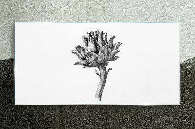 Floral elegance Glass Print