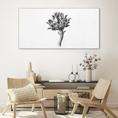 Floral elegance Glass Print