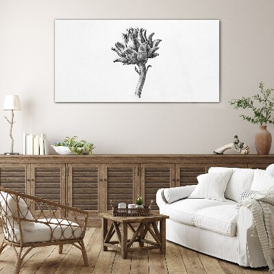 Floral elegance Glass Print