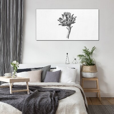 Floral elegance Glass Print