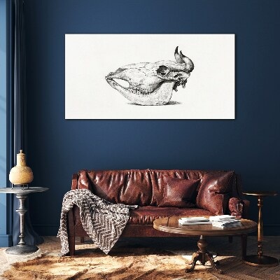 Animal skull Glass Print