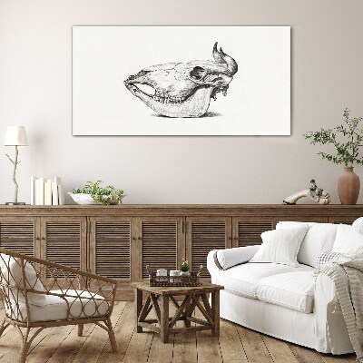 Animal skull Glass Print