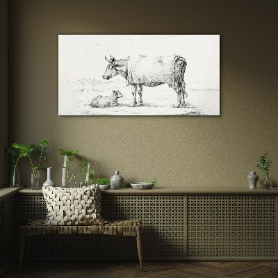 Peace in the Pasture Glass Print