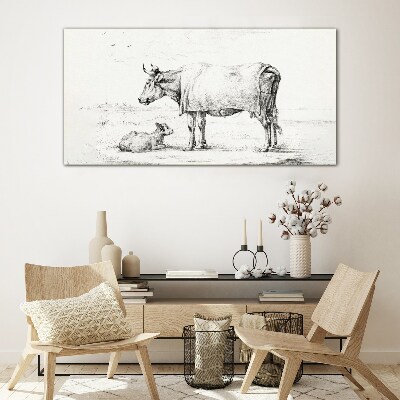 Peace in the Pasture Glass Print